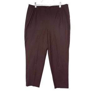 Chico's NWT Getaway Trousers Chocolate Brown Pants Size 2.5 (14)